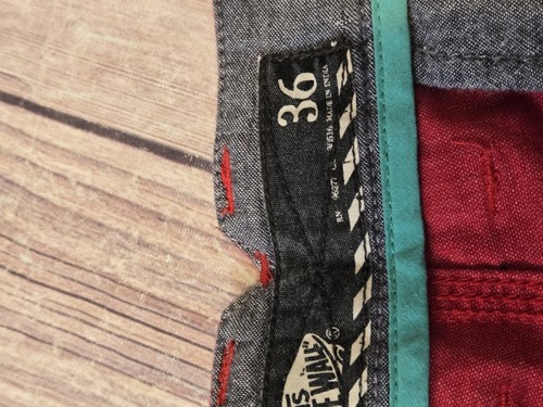 Vans Shorts Herren 36 Taschen leicht Outdoor rot Baumwolle Chino - Bild 4 von 6