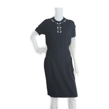 LOUIS VUITTON Apparel Dress RW152A F8KD15OJW Listed Size L Cashmere 100% Black K