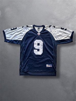 NFL Trikot Romo 9 Reebok Dallas Cowboys Vintage Retro Tshirt blau weiß Stern