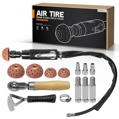Air Tire Repair Polish Patch Tools - 2500RPM Low-Speed Buffer with Tungsten C...