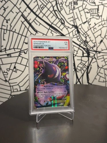 2014 Pokemon Gengar EX Holo PSA 7 Near Mint XY-Phantom Forces 34/119 Ultra Rare