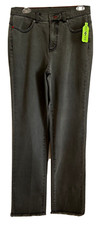 Peace Love World Love Note Jeans Straight Leg Sz 6 Gray Wash A455478 Women GG715