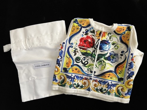 Cardigan neonato Golce & Gabbana Maiolica Bouquet maglione floreale bambino NUOVO - Foto 7 di 11
