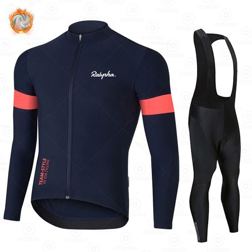 Winter Thermal Bicycle Clothing Suits Cycling Jersey Set Sport Bike MTB Riding - Picture 21 of 31