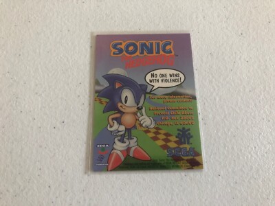 1997 Sonic The Hedgehog Sega Trading Card Cool Kids Know