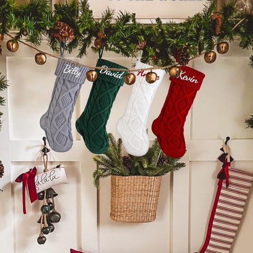 Medias de Navidad Personalizadas - Nombre Personalizado Familia Navidad Medias Xm D1N1 - Imagen 13 de 20