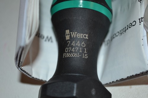 Destornillador de par ajustable Wera 7446 074711 11 - 29 in-lbs - Imagen 3 de 3