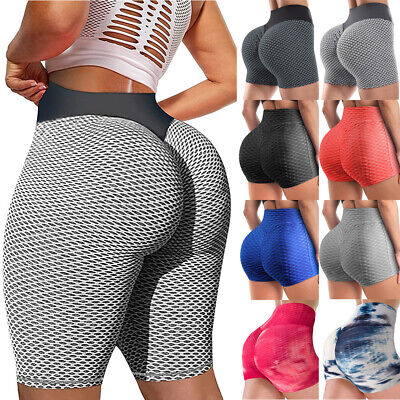 Booty Shorts for Women Scrunch Butt Lifting High Waisted Yoga Shorts  Workout Gym 
