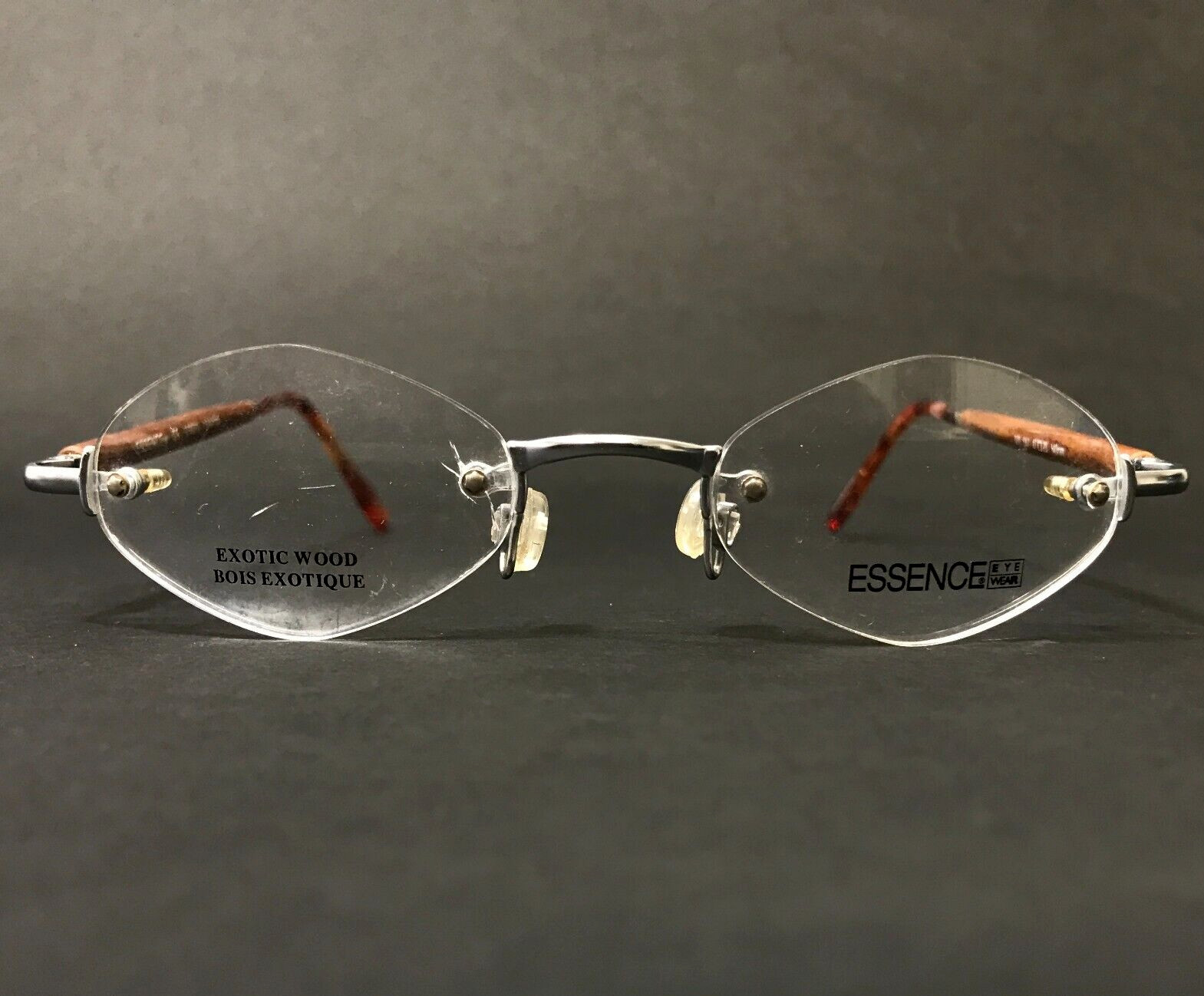 Оправа для очков Essence ES070 047 Коричневое дерево Серебро без оправы с бриллиантами 47-20-140 14390₽