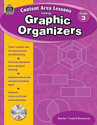 Content Area Lessons Using GRAPHIC ORGANIZERS Grade 3 w/CD NEW