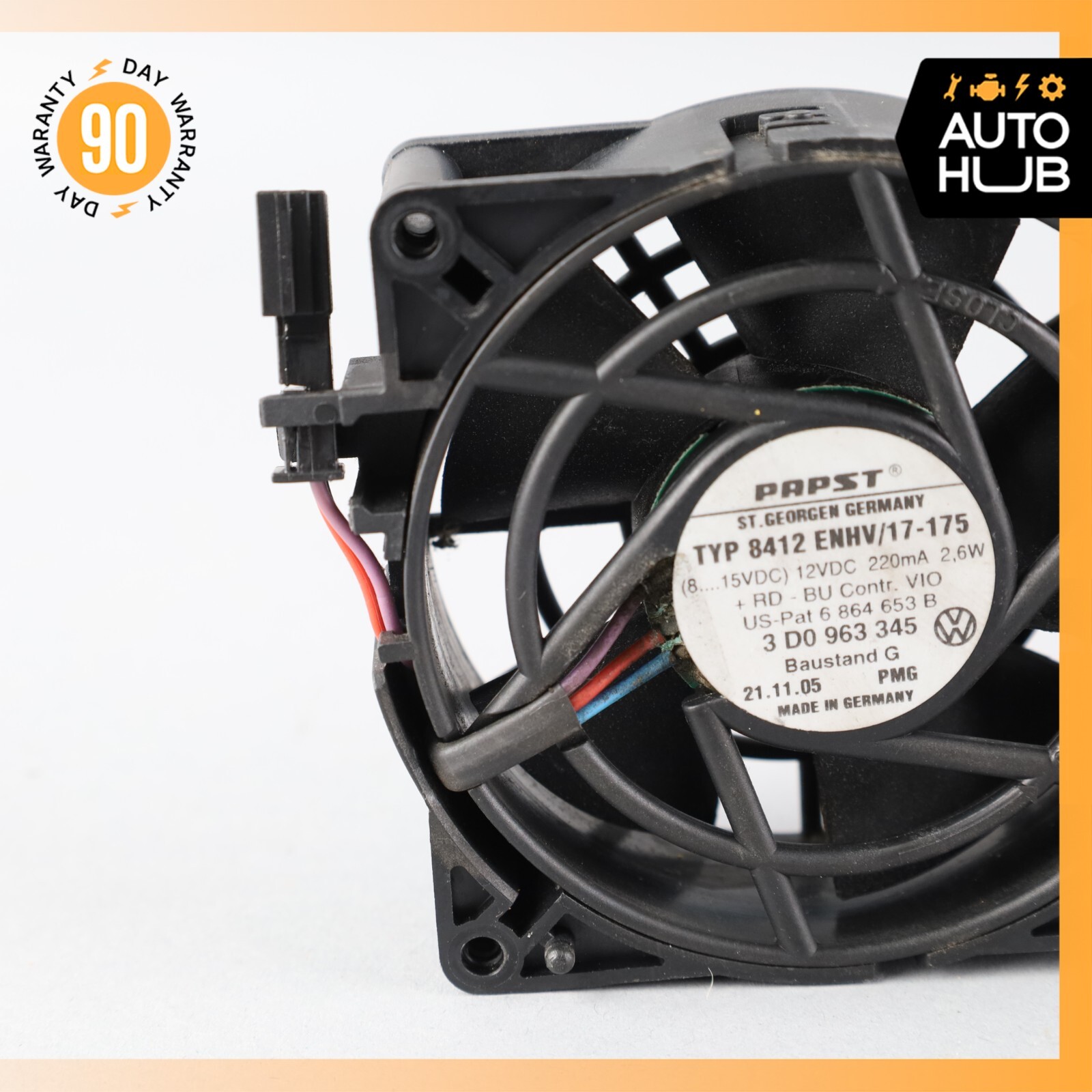 Bentley Continental Flying Spur Front Right or Left Seat Blower Cooler Fan 58k