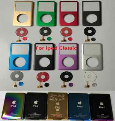  NEW Back Cover Front Cover Clickwheel Replacement Kit For iPod Classic 6 7th 