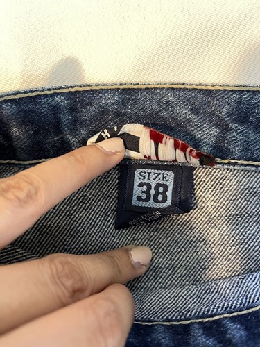 Y2K Tommy Hilfiger Oversized Baggy Wide Leg Skater Cargo Jean Shorts Jorts - 第 5/10 張圖片