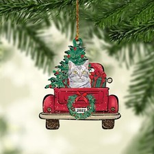 American Shorthair Cat Christmas Ornament,tree Christmas hanging Ornament decor