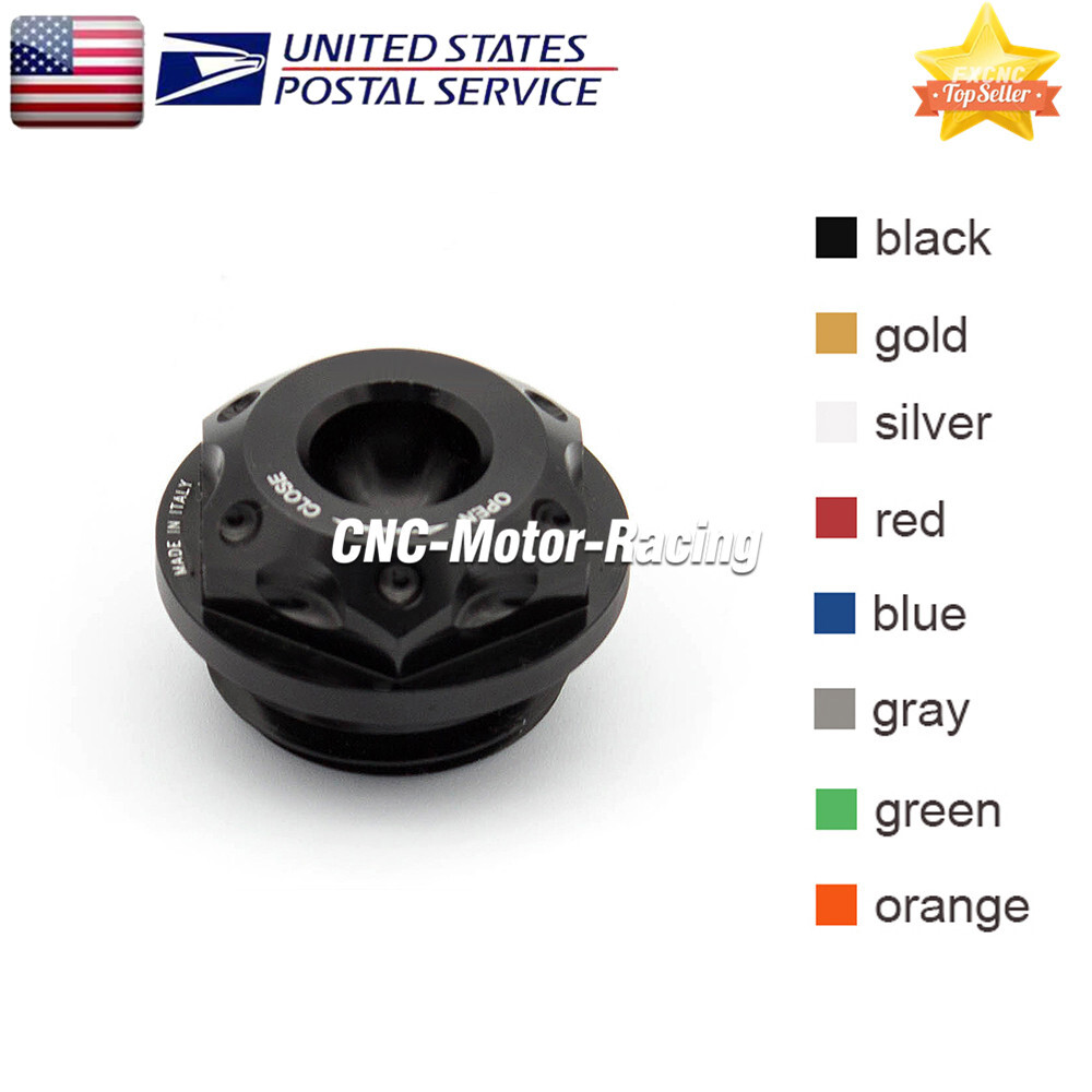 Krace CNC Billet Aluminum Engine Oil Filler Cap – Fits Yamaha R6 R1 R3 FZ6 FZ1 & More (Black)