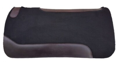 SADDLE PAD 31''x31''x1'' Black Felt Top Neoprene Bottom Vented Wither Wear Leathers