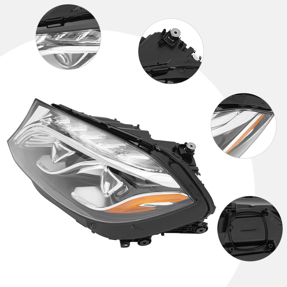 Left Headlight For 2017-2019 Mercedes-Benz GLS 350d/GLS 450/ GLS 550 /GLS 63 AMG - Image 3 of 4