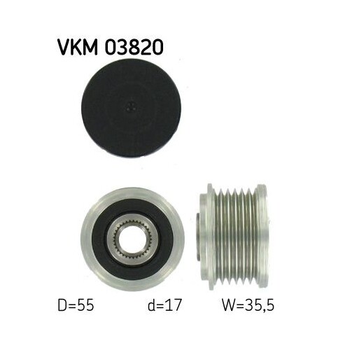 SKFC-1210002 STARK SKFC-1210002 Poulie Roue Libre, Alternateur Largeur