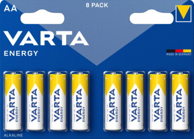 40 Varta 4106 Energy AA / Mignon Alkaline Batterien im 8er Blister