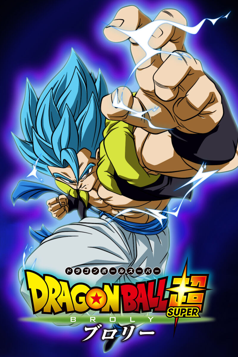 Dragon Ball Poster Gogeta Blue vs Full power Broly 12in x18in Free Shipping