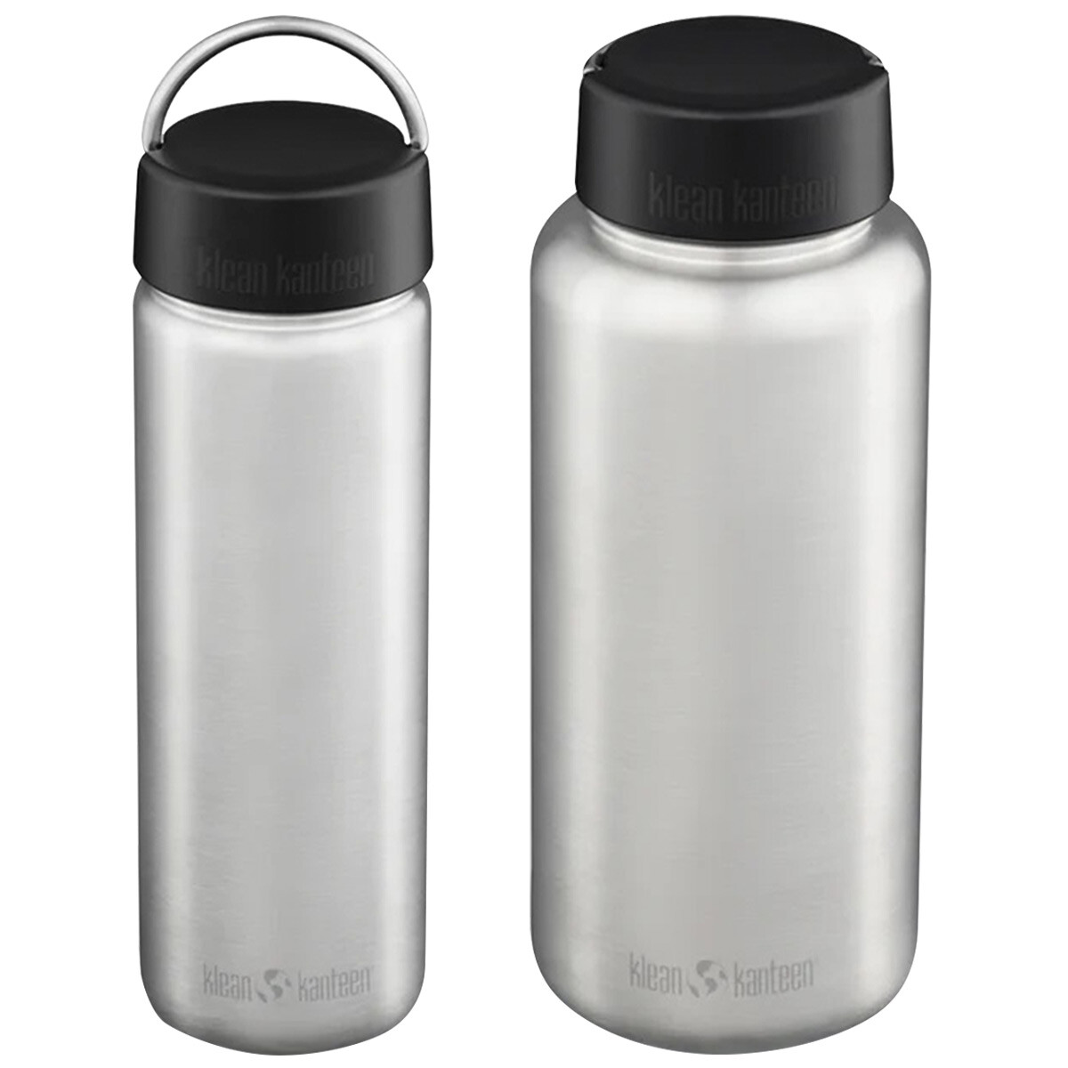 Klean Kanteen Wide Mouth Stainless Steel Water Bottle Leakproof BPA Toxin  Free