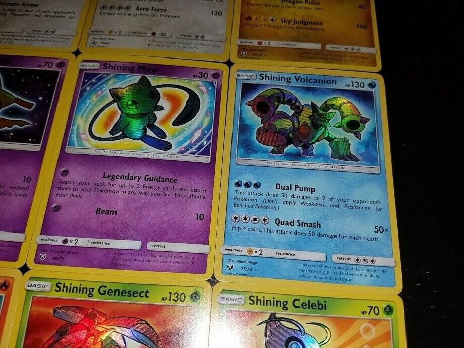 Shining Mew, Arceus, Ho-Oh, Rayquaza, Lugia, Celebi, Jirachi Shining Mew, Arceus, Ho-Oh, Rayquaza, Lugia, Celebi, Jirachi