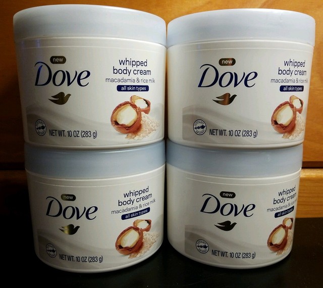 X4 Dove Whipped Body Cream Macadamia & Rice Milk 10oz for sale online