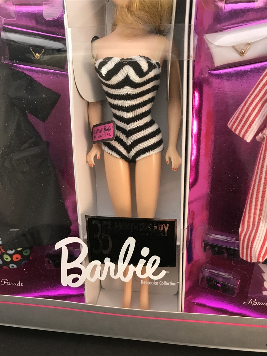 35th ANIVERSARY Barbie オリジナル 1959 未開封 35th ANNIVERSARY BARBIE GIFT-SET~REPRODUCTION OF THE
