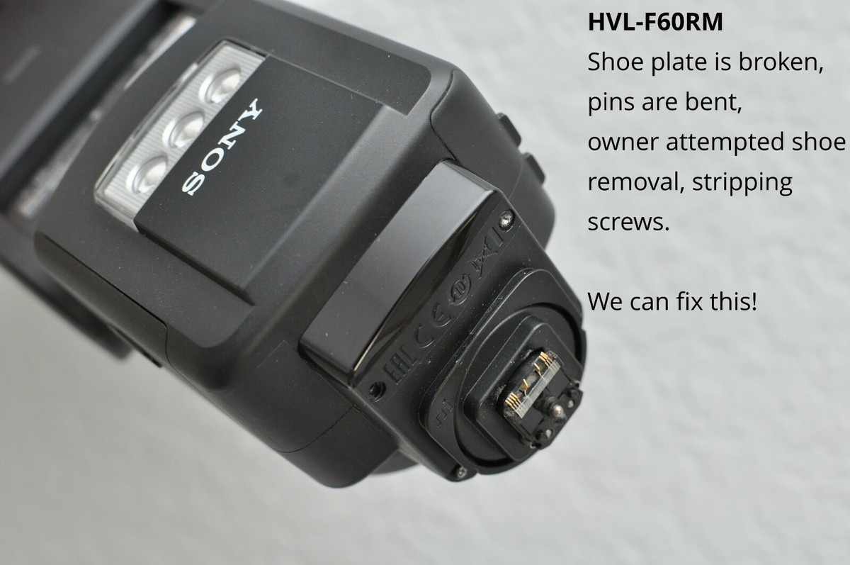 Sony Flash MI Shoe Part Repair SERVICE HVL-F60RM, F45RM, F43M 