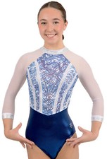 NEW Riley RWB Girls Gymnastics Competition Leotard by Snowflake Designs