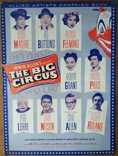 THE BIG CIRCUS, Victor Mature, Red Buttons, Rhonda Fleming, 1959, Pressbook 427