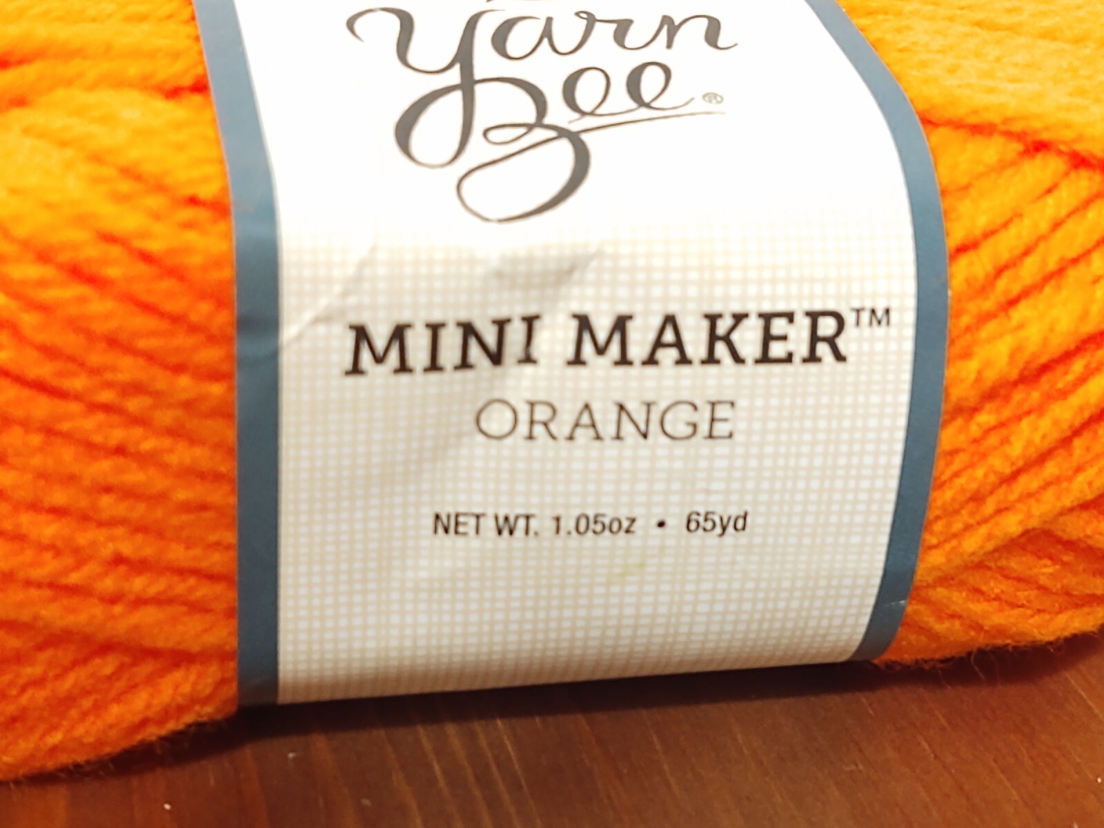 Yarn Bee Mini Maker Acrylic Yarn 1 oz. Skein Orange New eBay