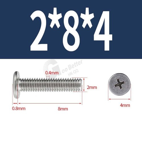 M1-M8 304 Stainless Steel CM Phillips Ultra Thin Flat Wafer Head Screw Bolt - Picture 40 of 231