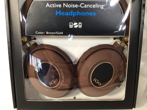 I Go CITY Active Noise-Canceling Headphones ~Brown/Gold ~ NEW ~FREE SHIPPING - Picture 14 of 15