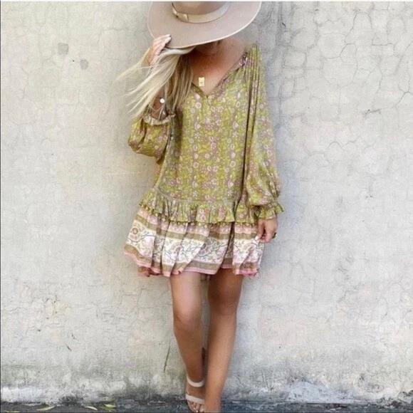 Yellow gypsy cheap dress