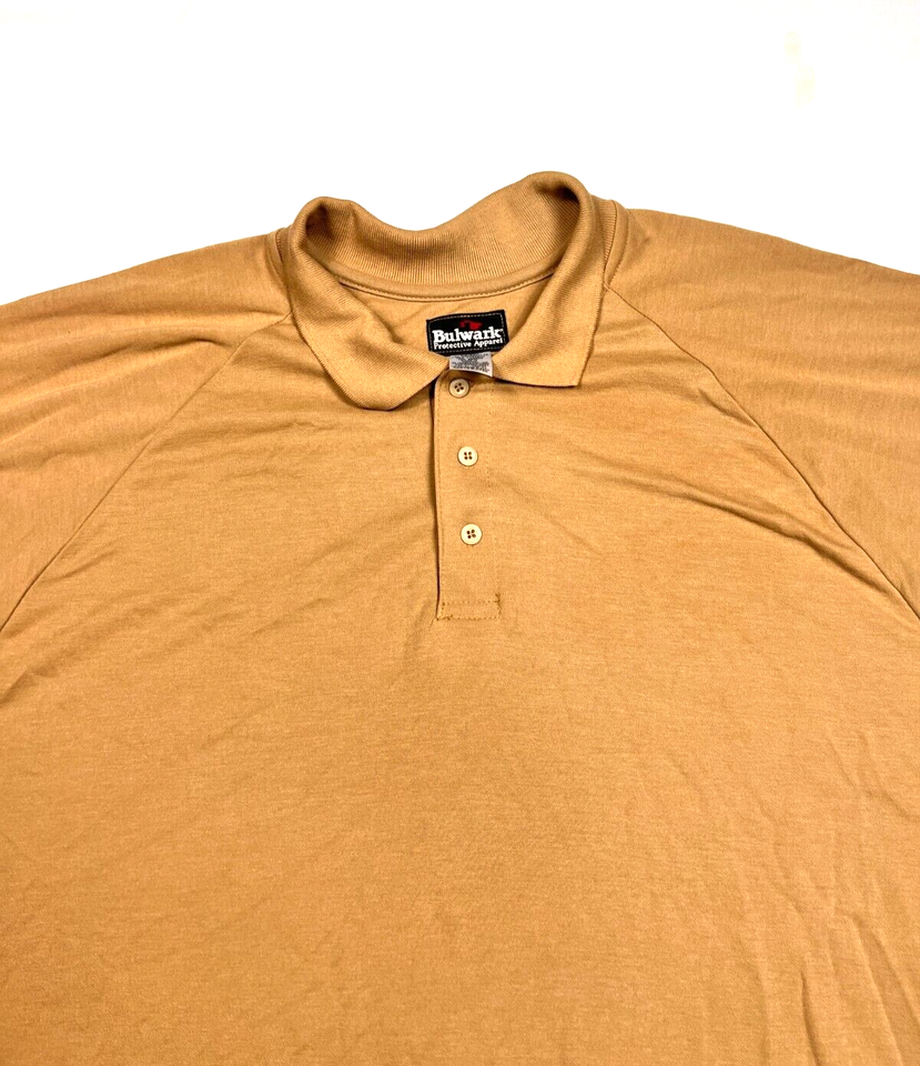 Bulwark FR Polo Shirt Flame Resistant Short Sleeve NFPA 2112 Men’s 2XL