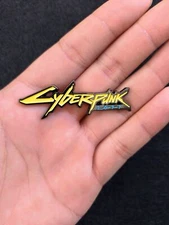 Cyberpunk 2077 Logo Enamel Backpack Pin Metal Badge Game Brooch Rare 2.2"