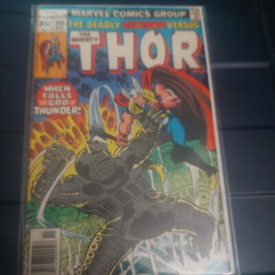 THOR #265 VF VS THE DESTRYOER LOKI ODIN MARVEL 1977 ''WHEN FALLS THE THUNDER GOD''
