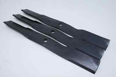 (3) 62 inch mower blades Fits John Deere X700,X720,X724,X728,X729,X740,X744,X748