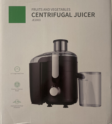 Centrifugal Juicer Extractor Machine GDOR- JE2003 Silver/Black