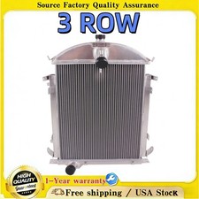 For 1928-1929 Ford Model A Heavy Duty L4 3.3l V8 Aluminum 3row Radiator For 1928-1929 Ford Model A Heavy Duty L4 3.3l V8 Aluminum 3row Radiator