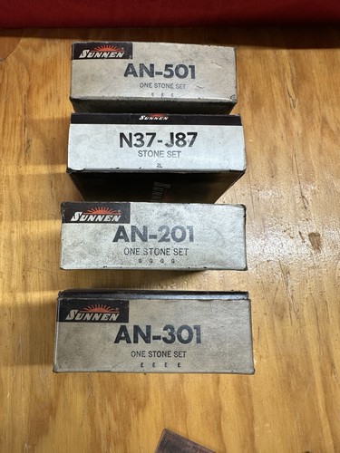 4 Sets SUNNEN Hone Stone set AN-201, AN-301, AN-501, N37-J45, NICE
