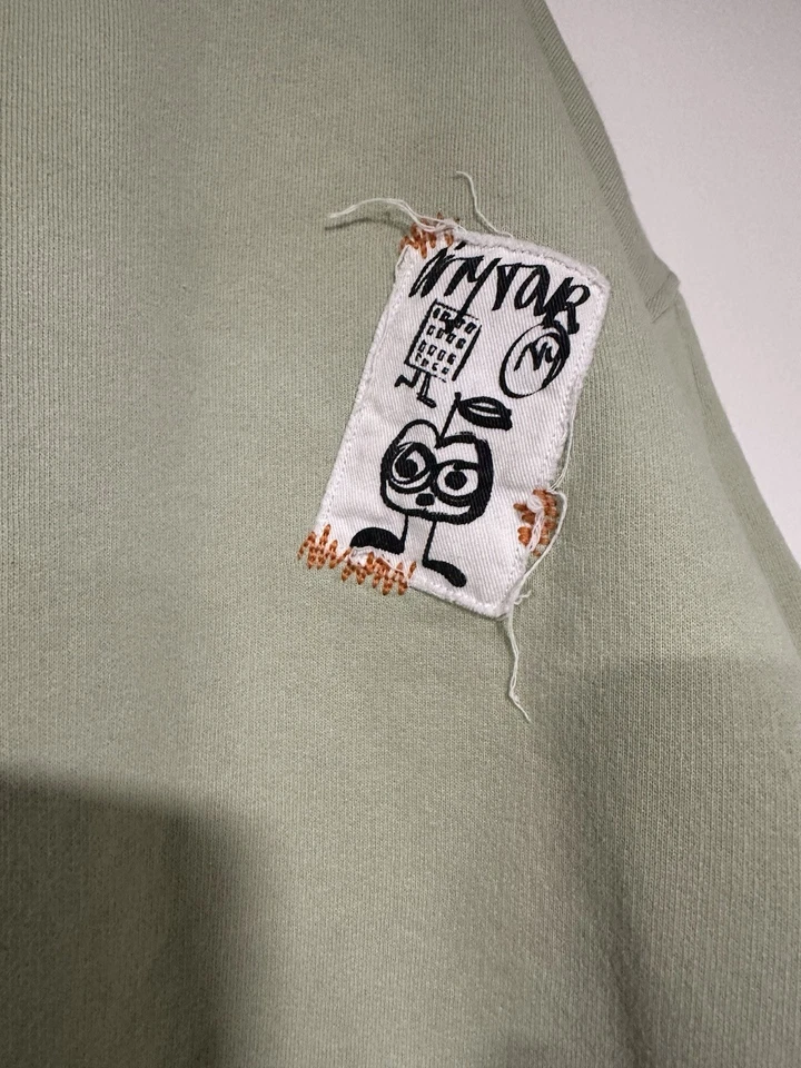 Sudadera Pullover Parche Verde ZARA Niños Uptown NY Patinador De Gran Tamaño 11-12 Difícil de Encontrar Foto 4 de 4