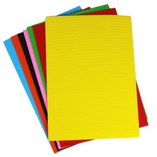 10 PCS Colored Corrugated Cardboard Sheets 8.3x11.7 Inch Bright DIY Craft