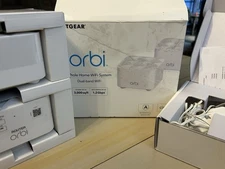 NETGEAR ORBI 2 PK WHOLE HOME WIFI SYSTEM DUAL BAND WiFi RBK12-100NAS 