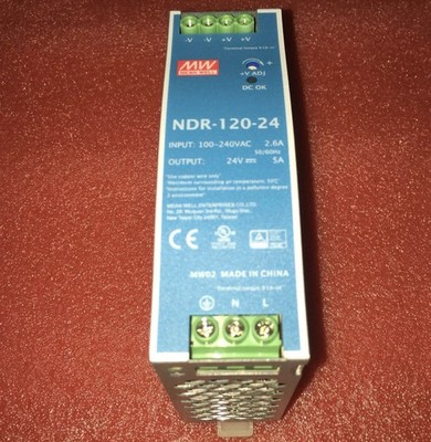 Mean Well NDR-120-24 AC/DC Industrial DIN Rail Netzteil - NEU