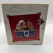 Hallmark QLX7686 Circus Mountain Railroad Motion Ornament