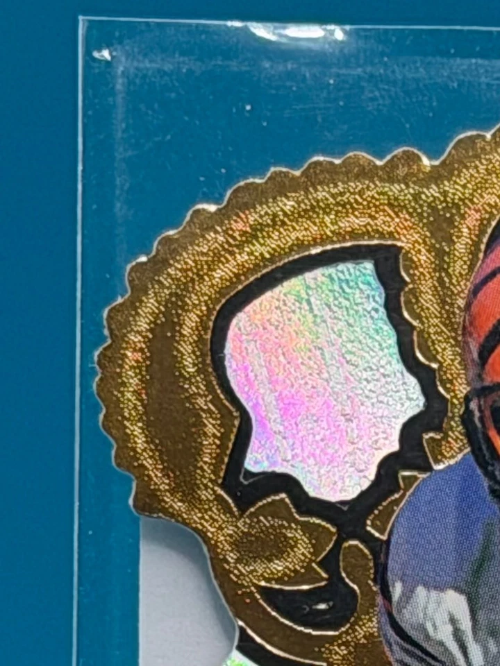 1997 Pacific JEFF BLAKE Gold Crown Die-Cut Card #6 Bengals - Image 3 of 4