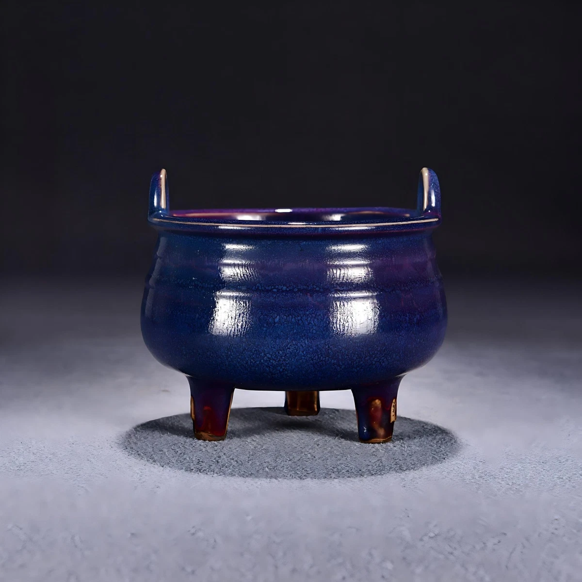 陶瓷紫色中国风香炉| eBay