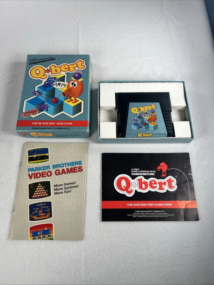 Qbert Atari 5200 (1983) + Original Box Manual Tested VGC - Image 4 of 4